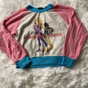 Disney Rapunzel and Vanellope Sweatshirt - Toddler Girl Size XS (4/5)